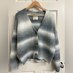 Lucky Brand Ombre Gray Cardigan